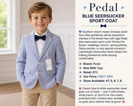 Pedal Seersucker Sportscoat