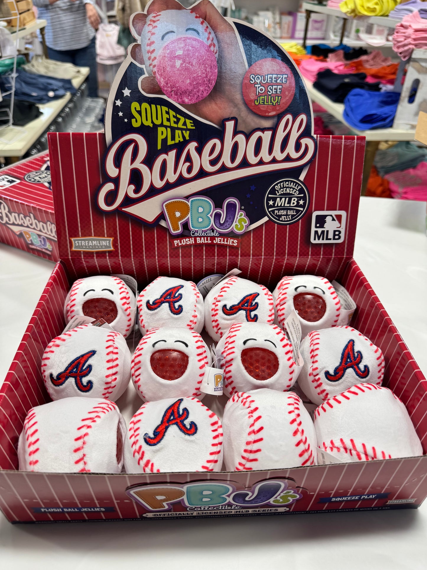 PBJ's MLB Series Squeeze Ball - Atlanta Braves