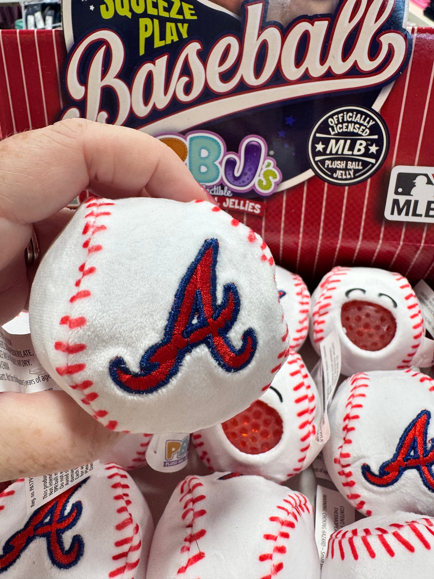 PBJ's MLB Series Squeeze Ball - Atlanta Braves