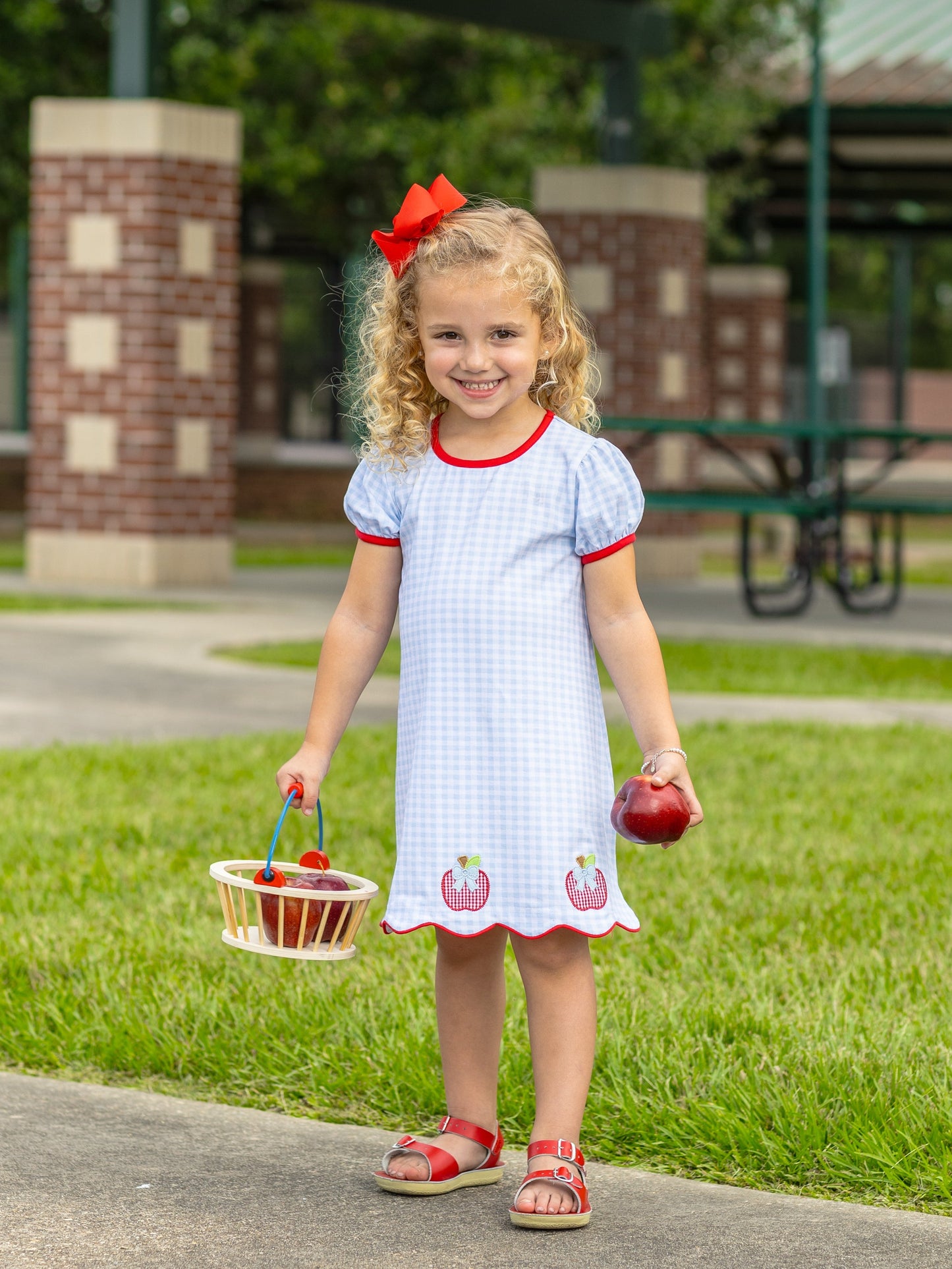 Trotter Street Kids Apple Trio Dress