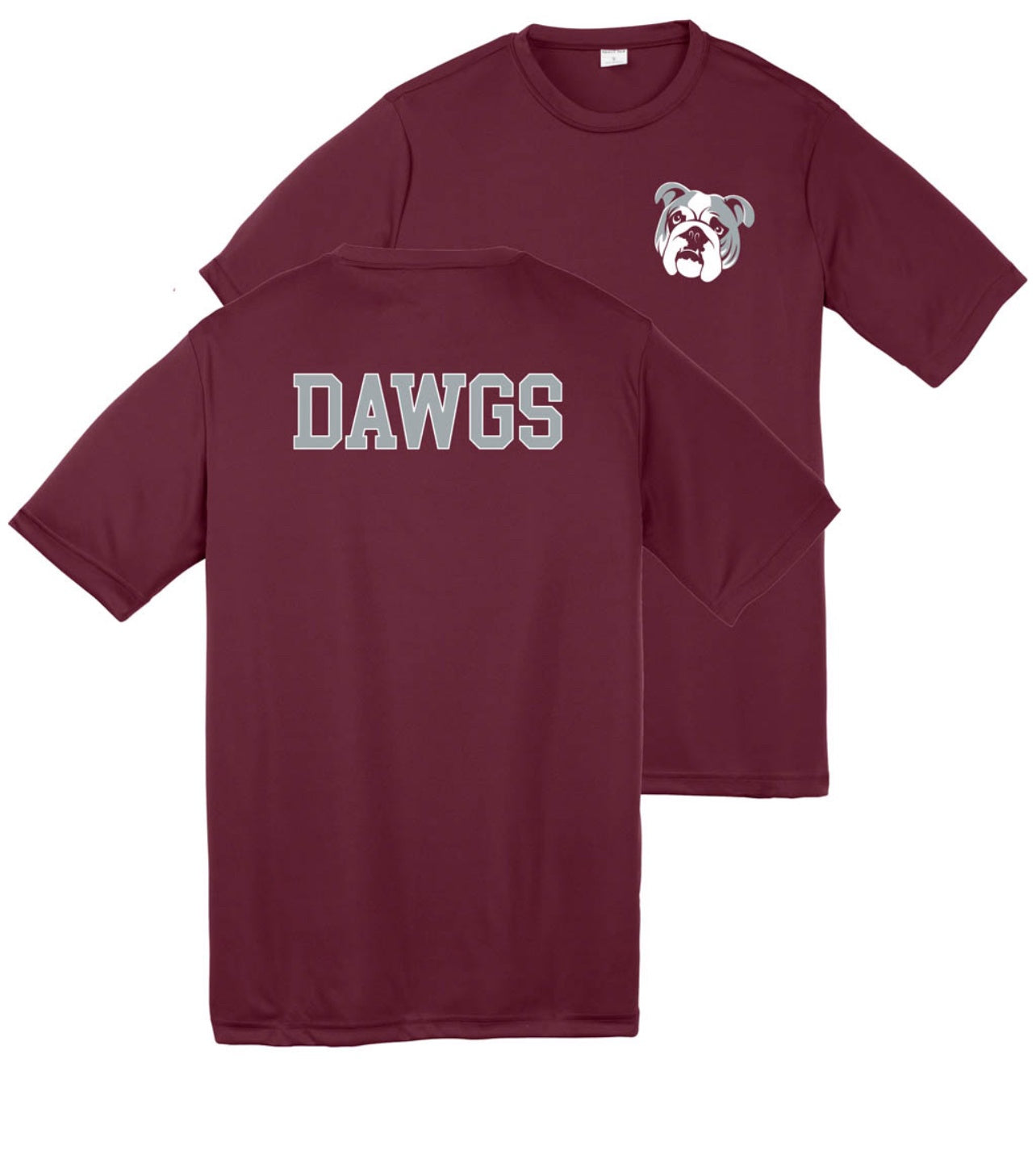 Bulldog Front/Back Dri Fit Tee