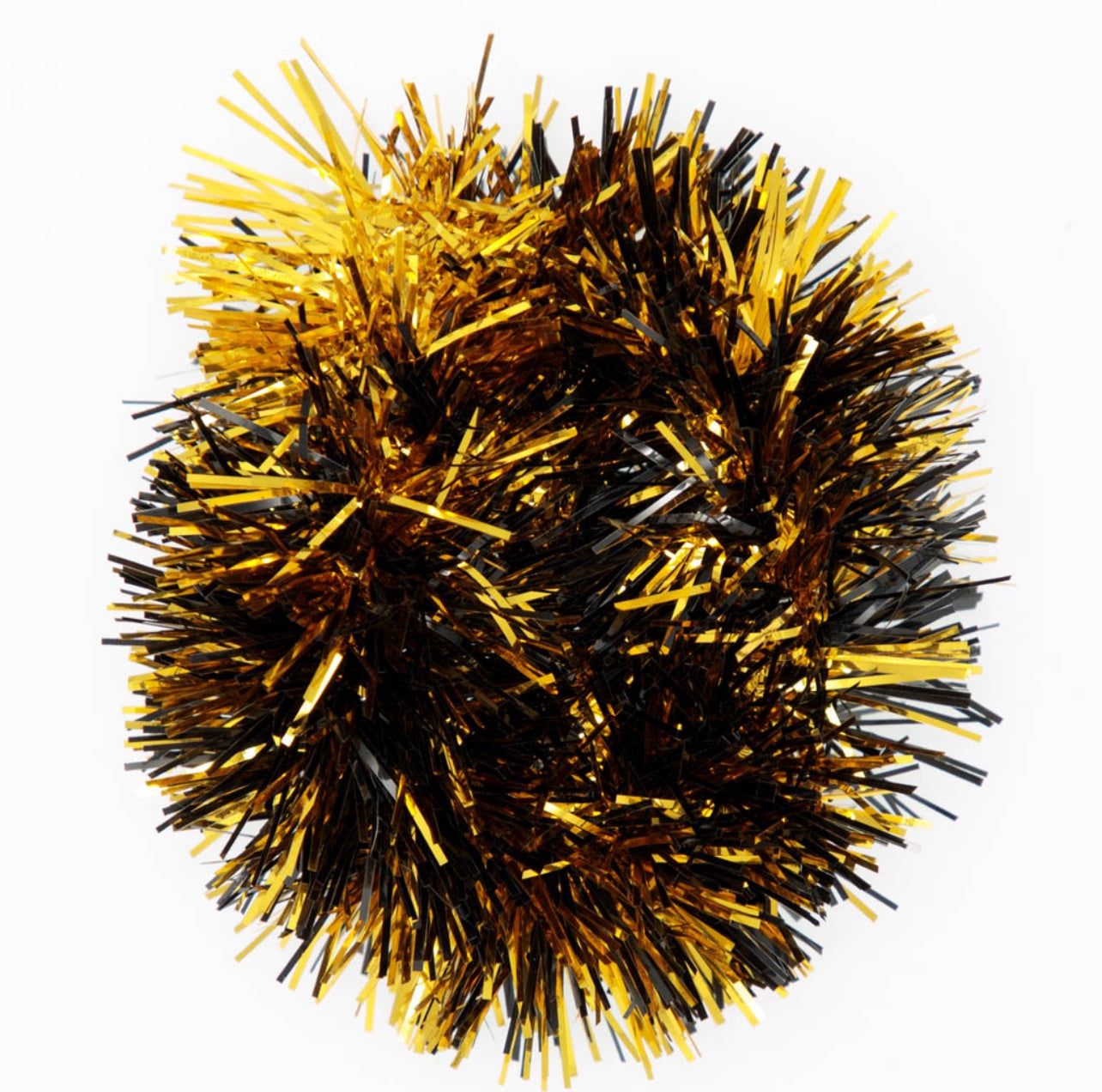 Black & Gold Tinsel Scrunchie