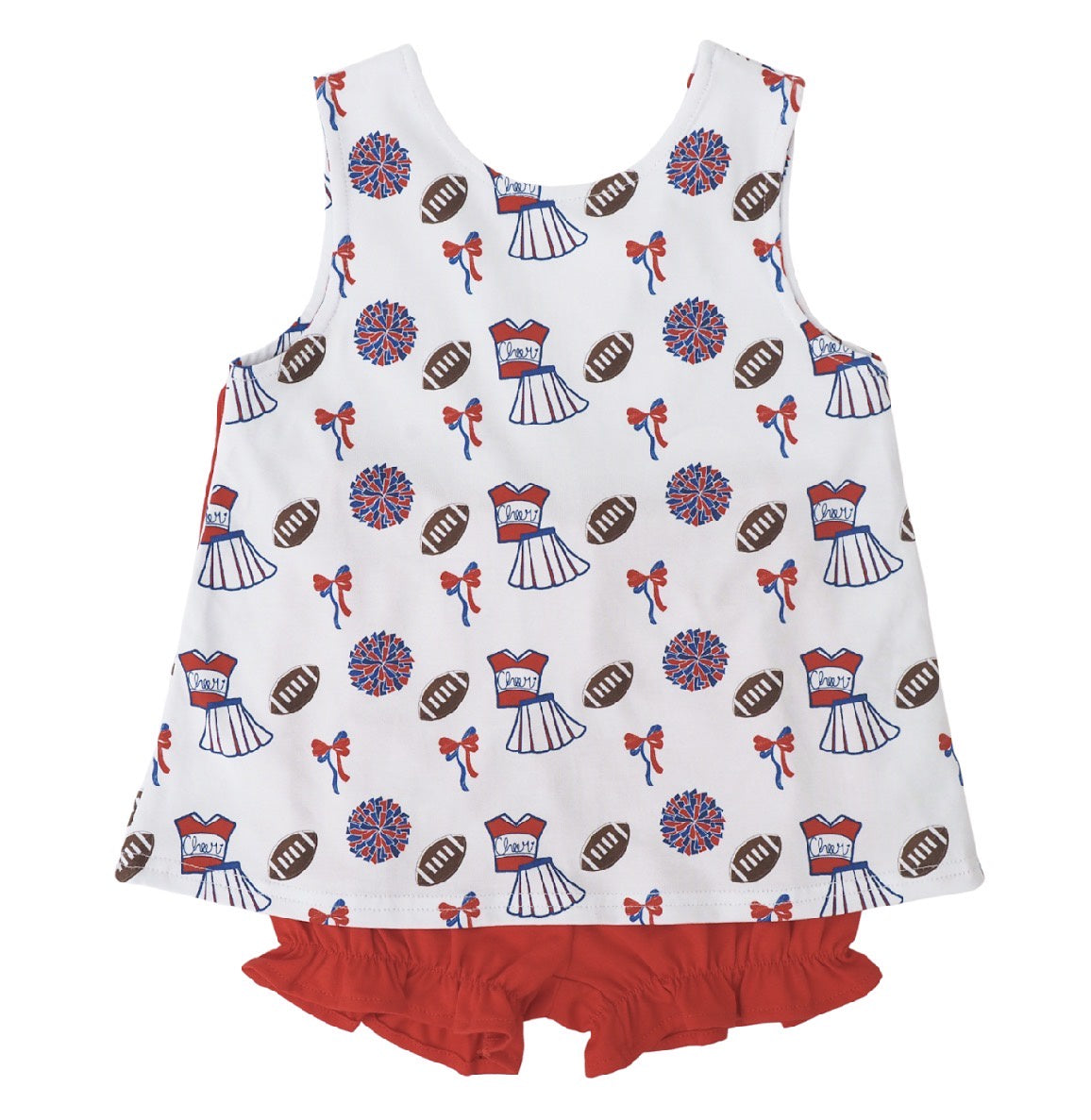 Cypress Row Varsity Red/Blue Blair Bow Back Set