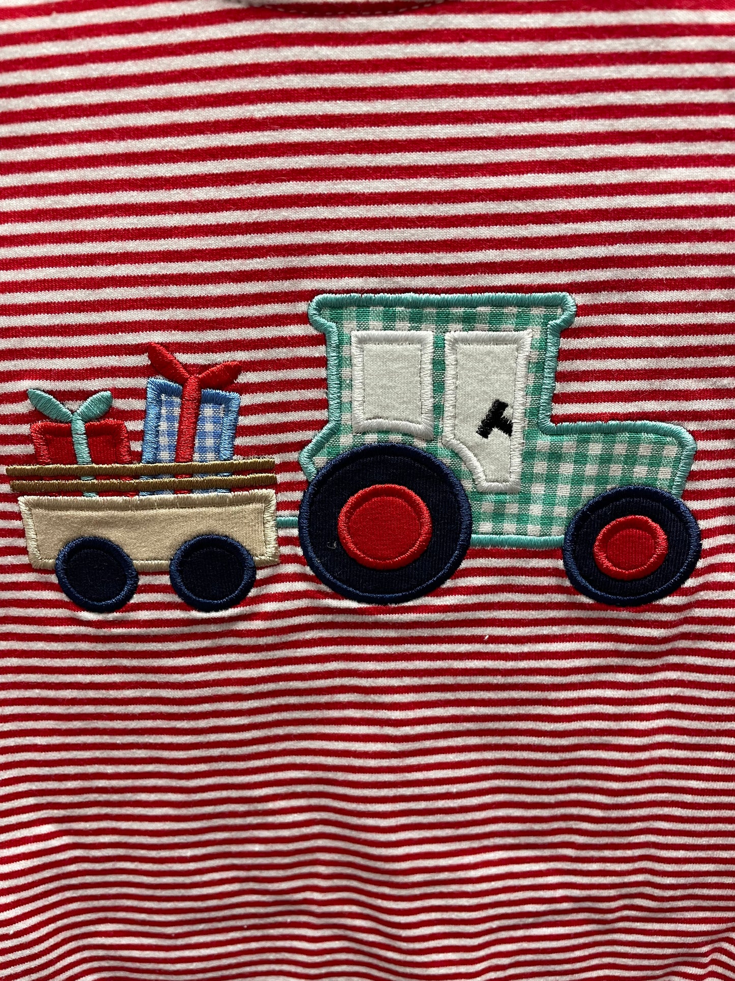 Millie Jay Christmas Tractor Romper