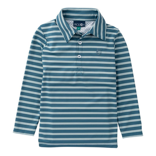 Prodoh  LS Pro Performance Polo- Tapestry Stripe