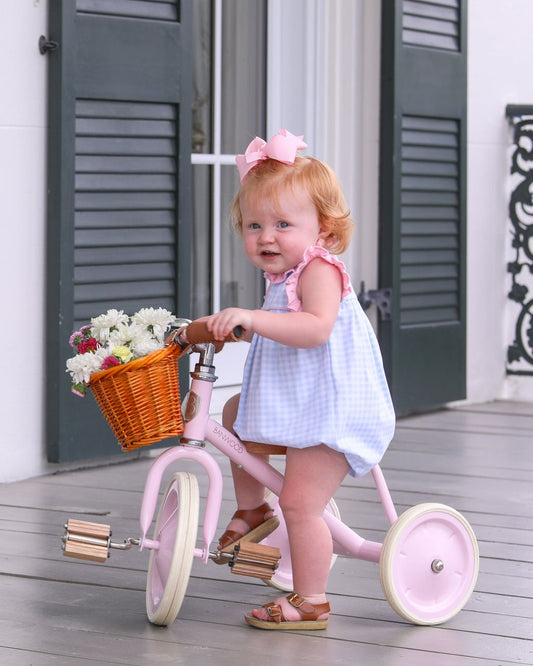 Trotter Street Kids Meredith Bubble Lt Blue Gingham