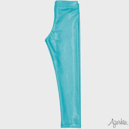 Azarhia Shimmer Leggings - Turquoise