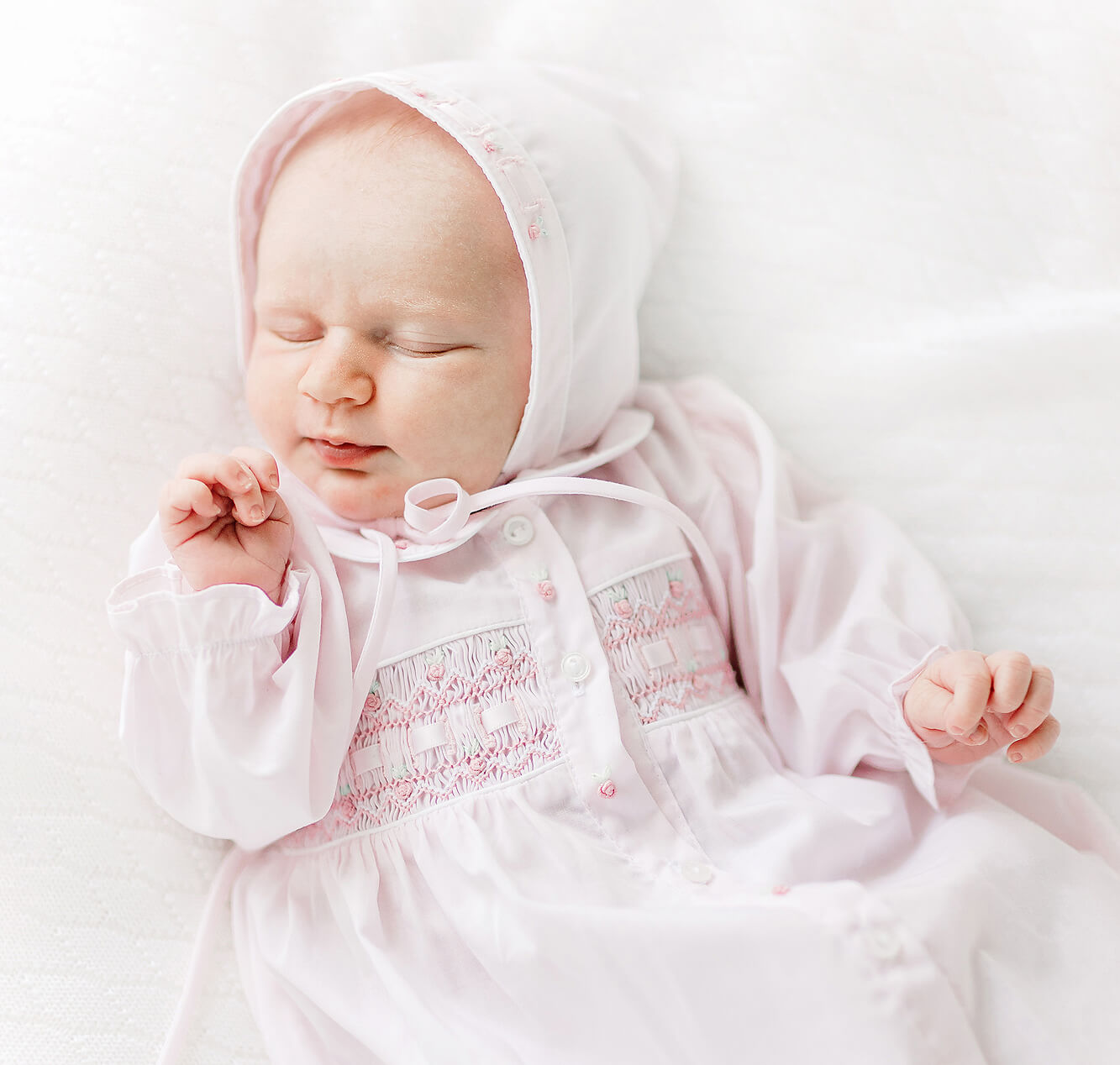 Feltman Brothers Ribbon Smocked Gown