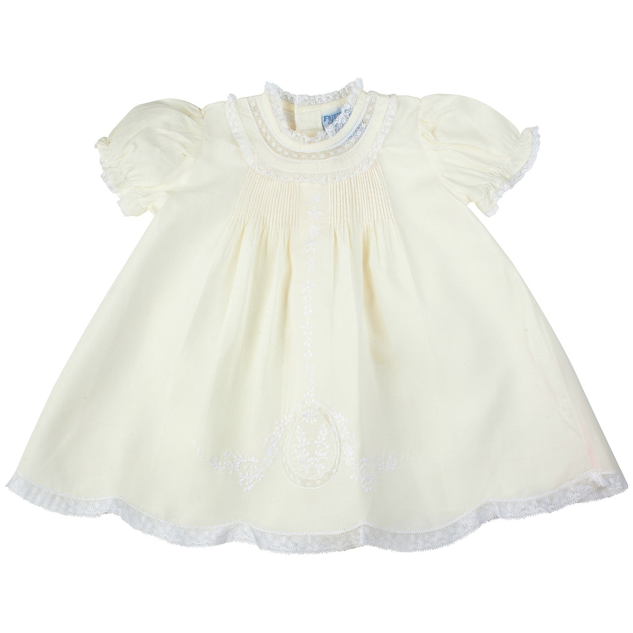 Feltman Brothers Lace Ruffle Slip Dress - Ivory