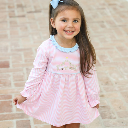 TSK Nativity Ruffle Bloomer Set