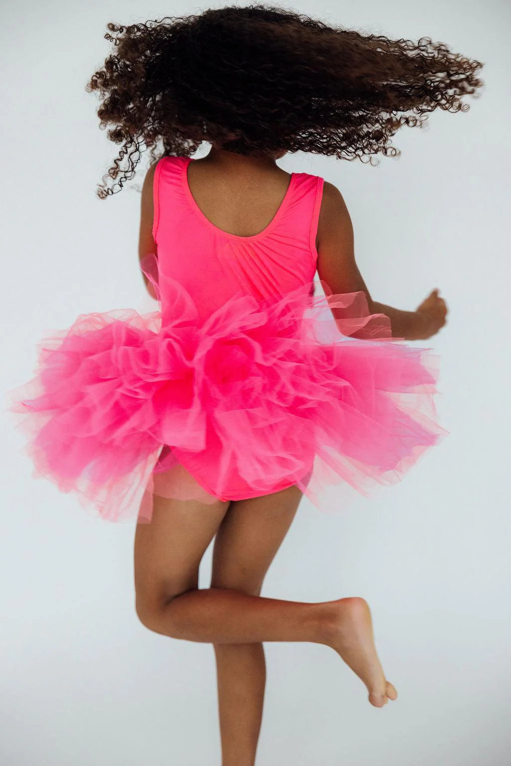 Mila & Rose Neon Pink Tank Tutu Leotard