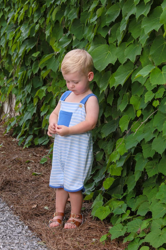 Trotter Street Kids Oliver Shortall Sky Sky Blue Stripe/Blue