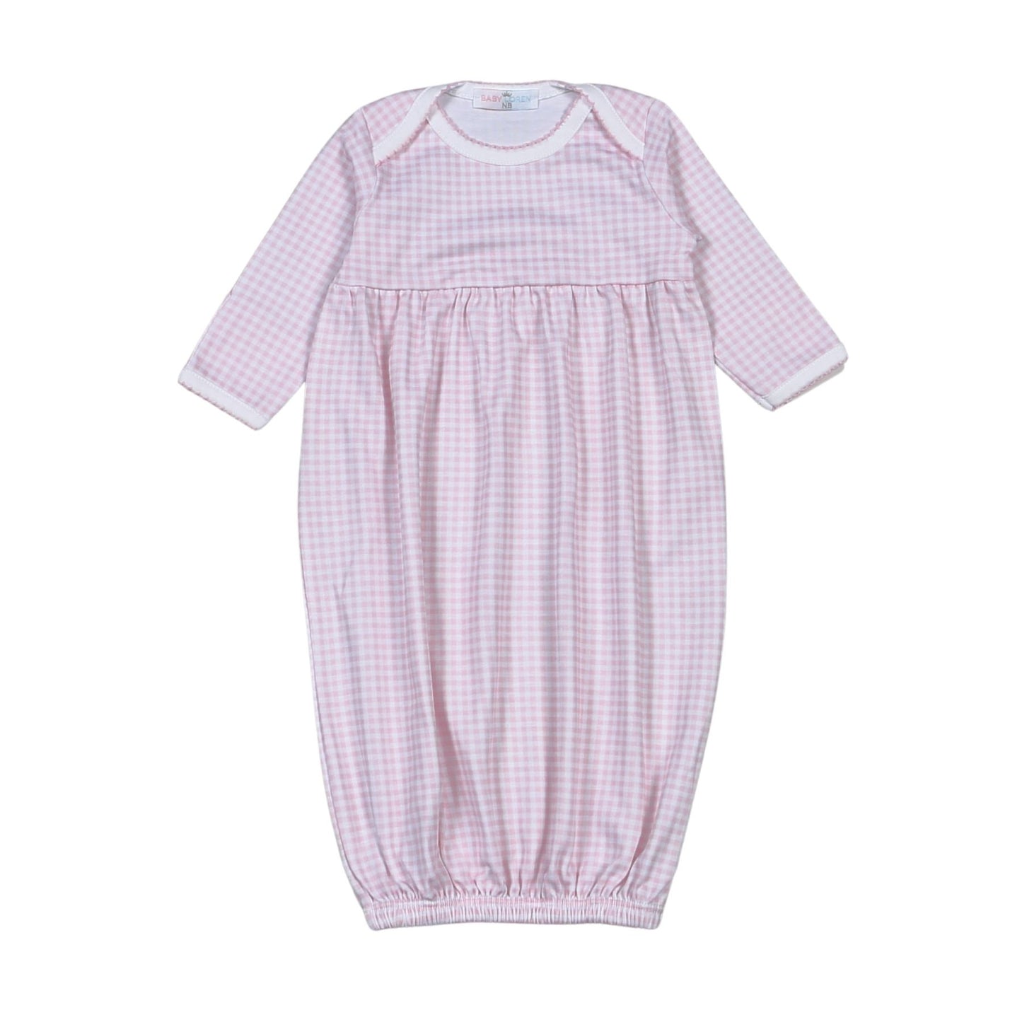 Baby Lauren Pink Gingham Gown