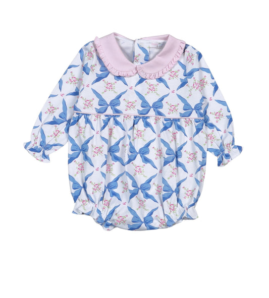 Baby Loren Pretty In Pink Pima Ruffled Bubble