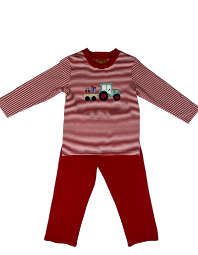 Millie Jay Christmas Tractor Pant Set