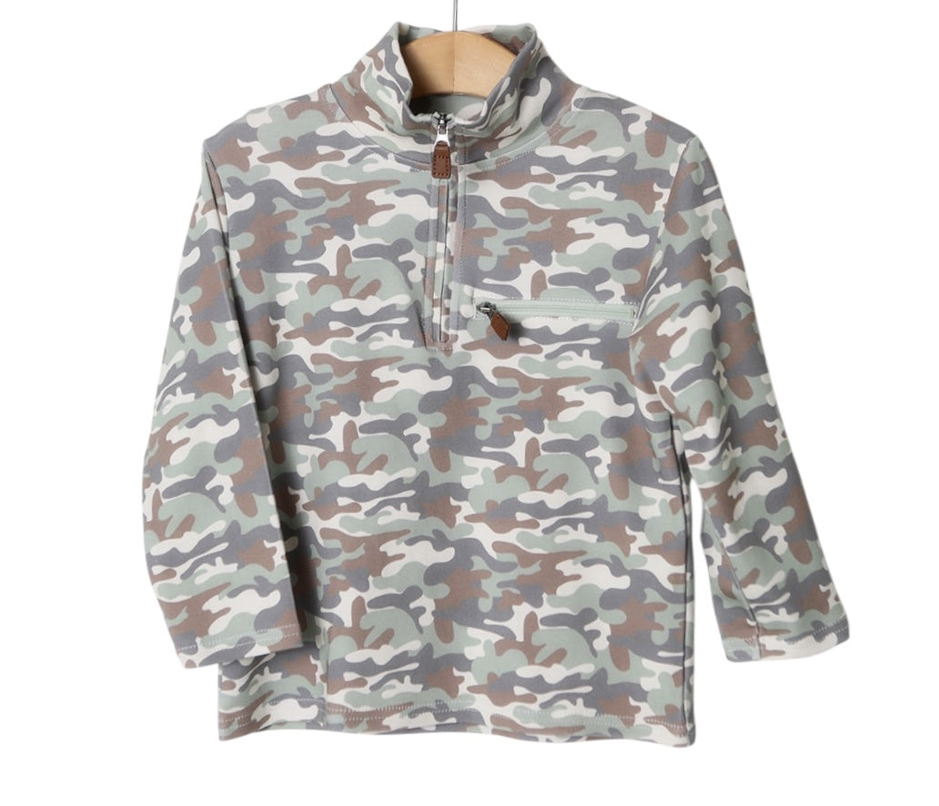 Millie Jay Kingston 1/4 Zip Pullover - Camo