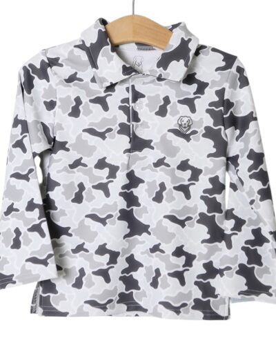 Millie Jay Damian LS Shirt - Grey Camo