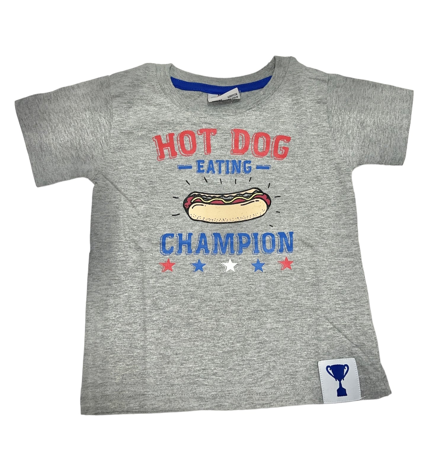 Heather Grey Hot Dog Champ Tee