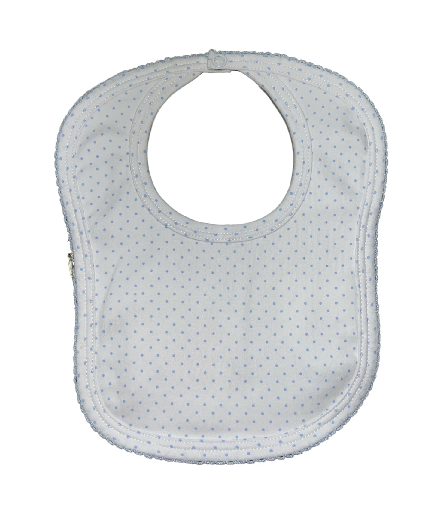 Pima Blue Blue Dotted Bib