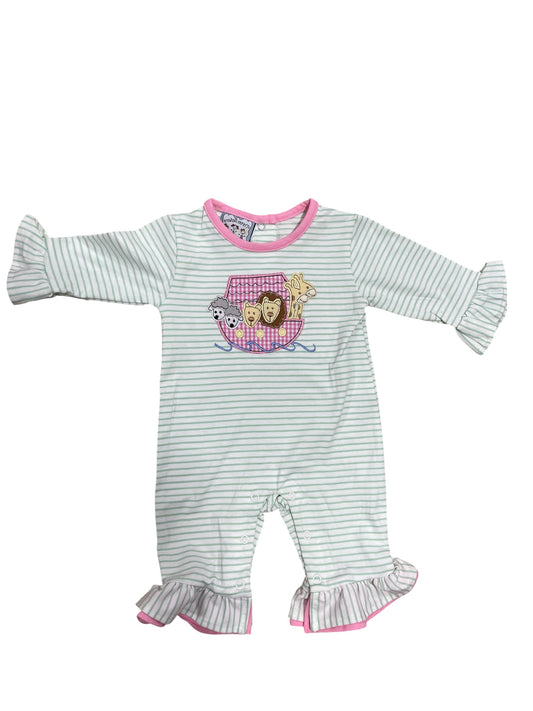 Three Sisters Noah's Ark Girls Romper
