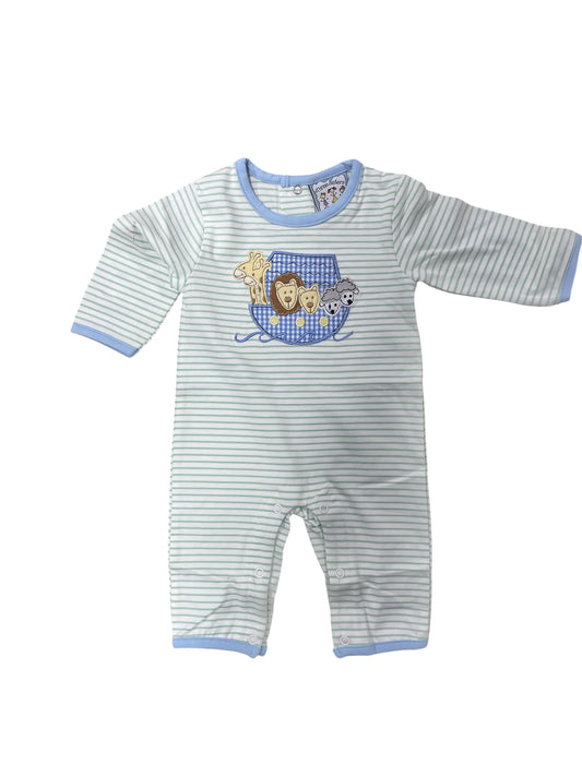 Three Sisters Noah's Ark Boys Romper
