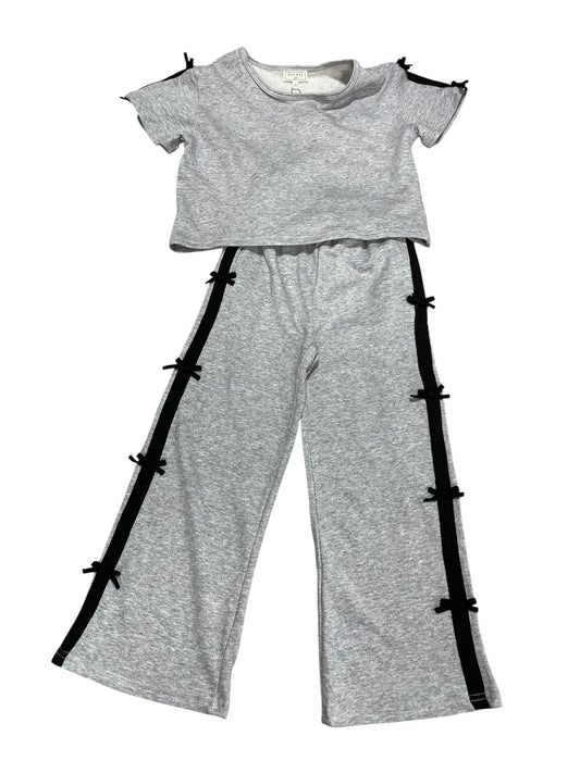 Hayden Girls Two Piece Pants Set Grey