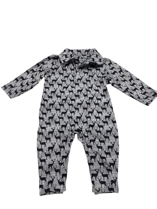 Coolybri Banks Performance Deer Print Polo Romper