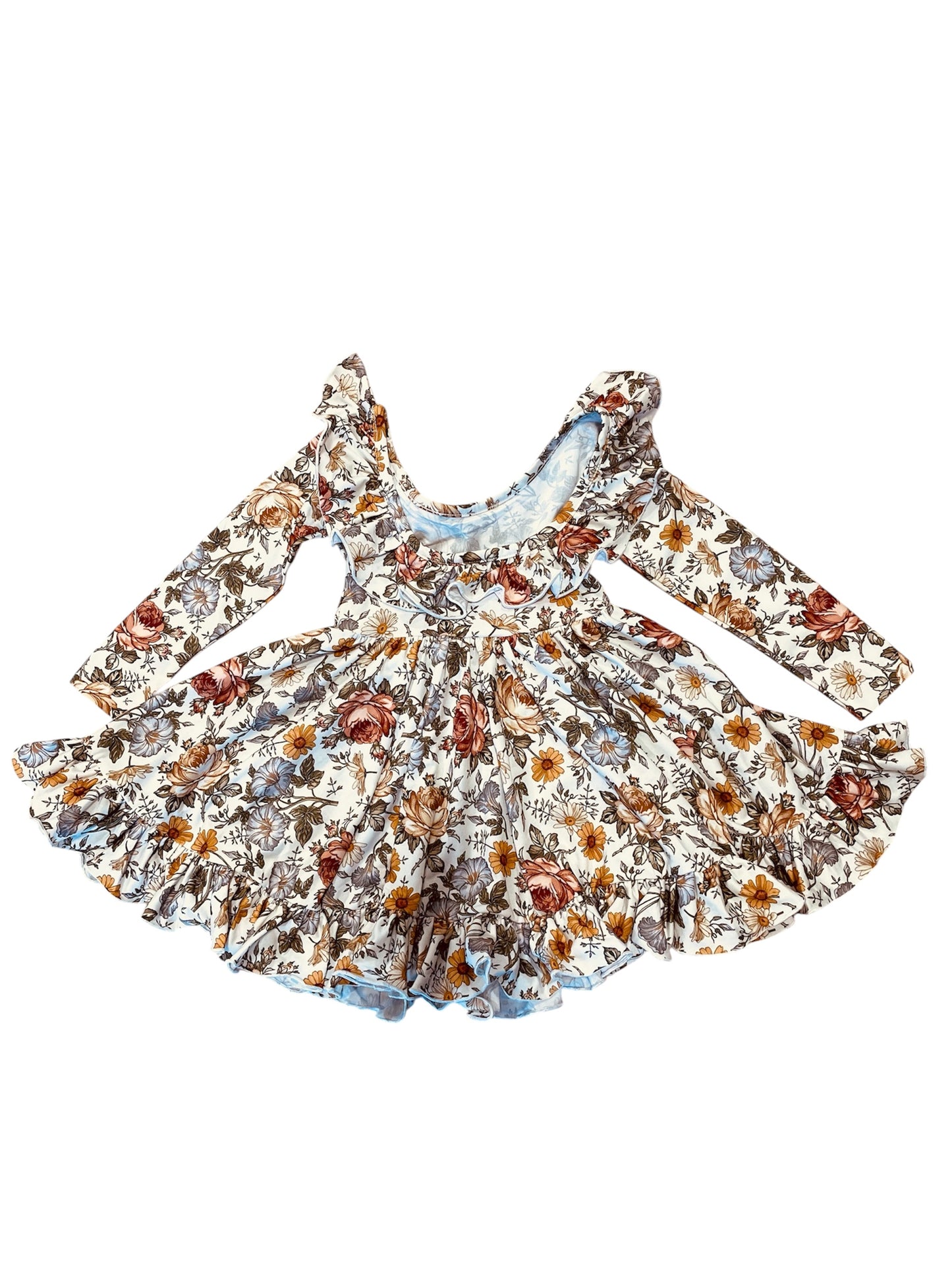 Be Girl Cream Floral Flowing Dress