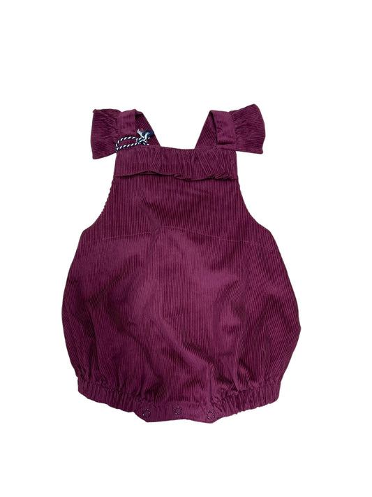 Lilly + Sid Burgundy Romper