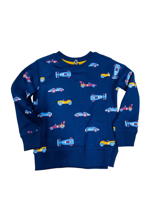 Lilly + Sid Race Car Print Sweatshirt