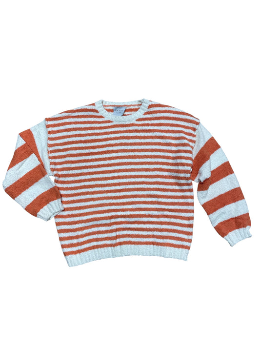 Hayden Girls Rust Stripe Ultra Soft Sweater