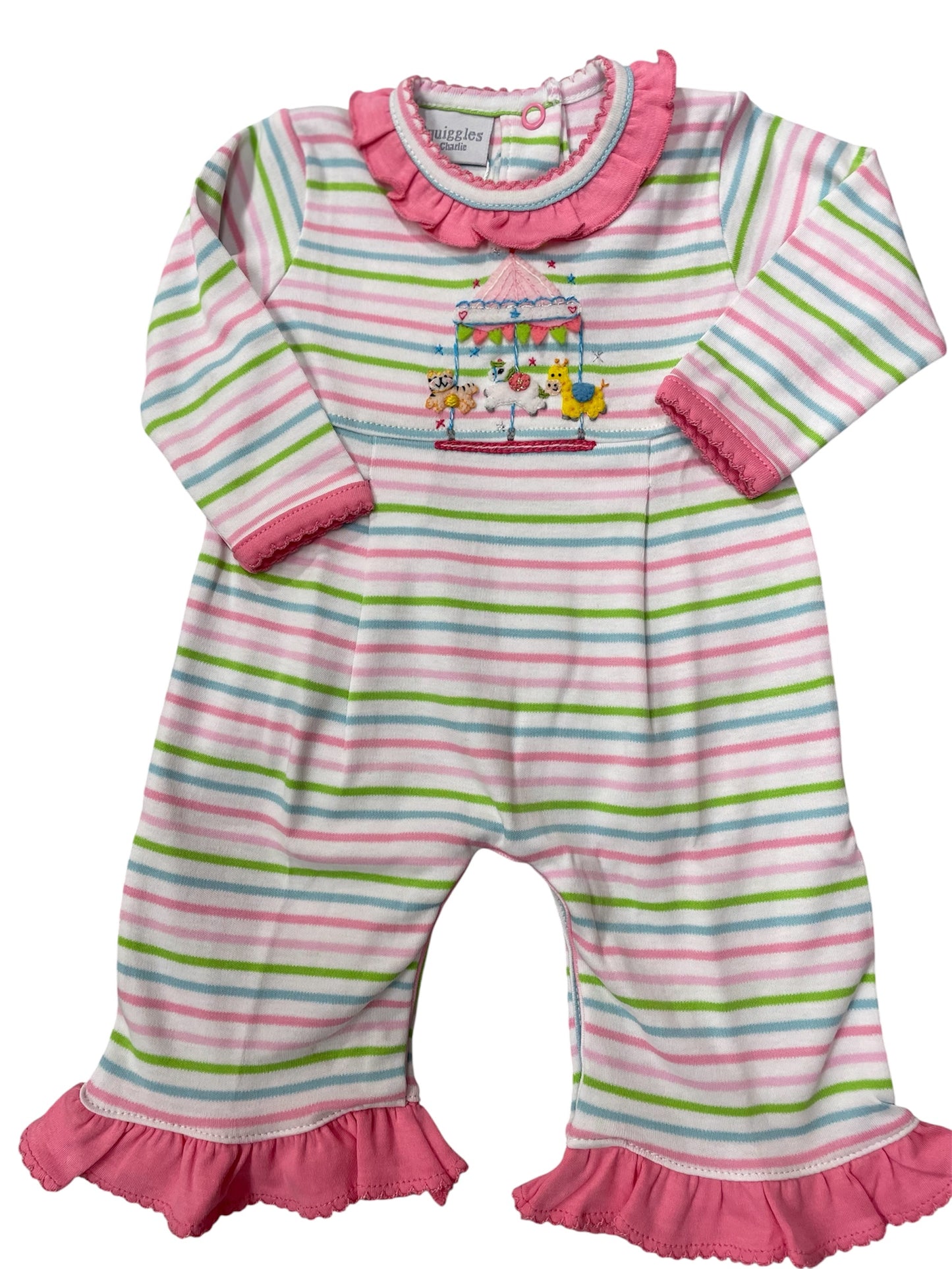 Squiggles Applique Merry Go Round Romper