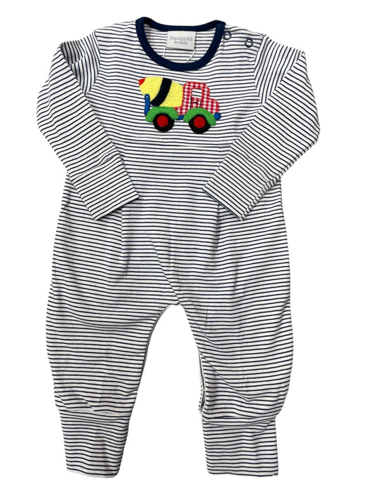 Squiggles Concrete Truck Romper