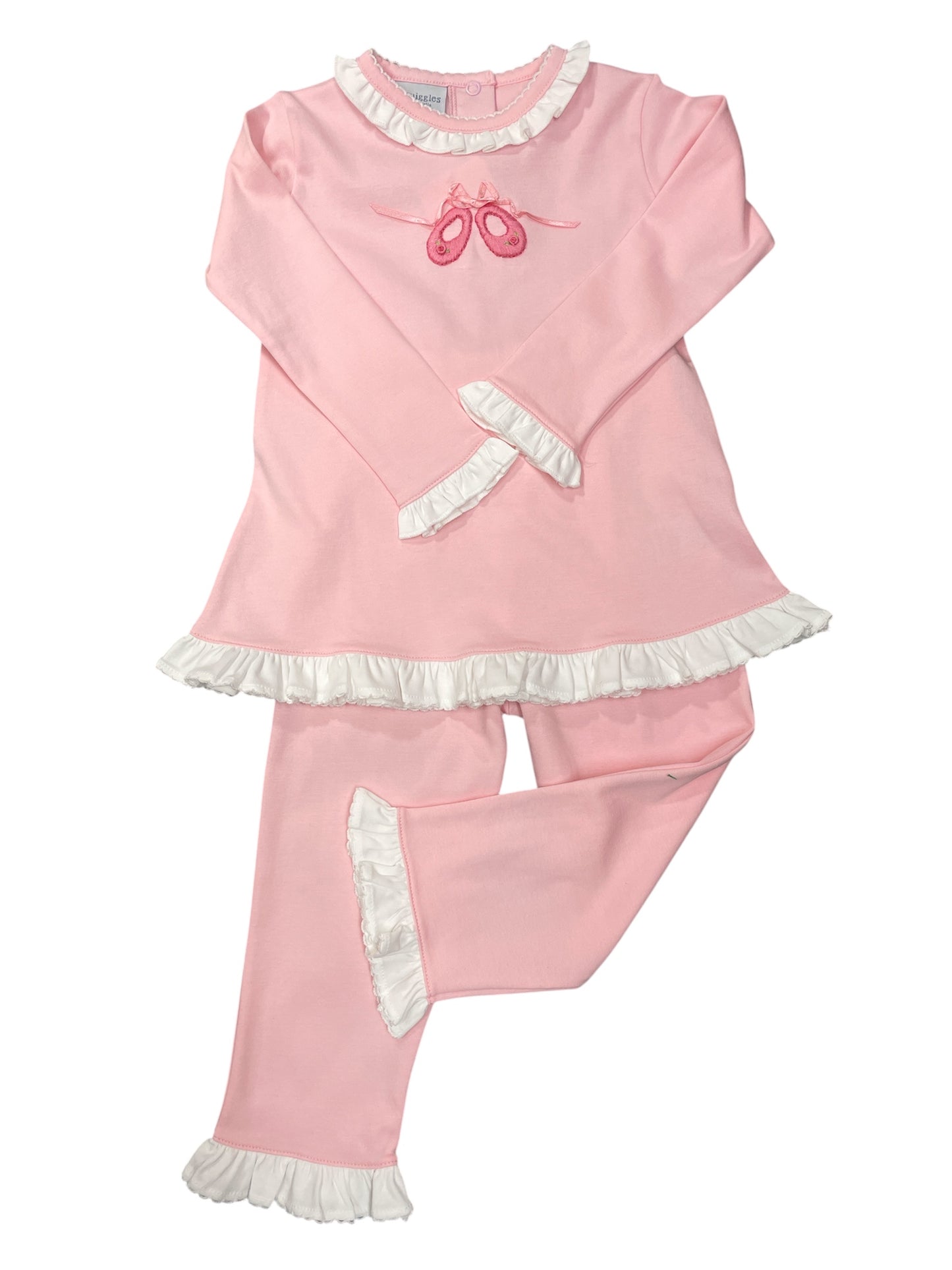 Squiggles Ballet Slipper With Ruffles Pant Set