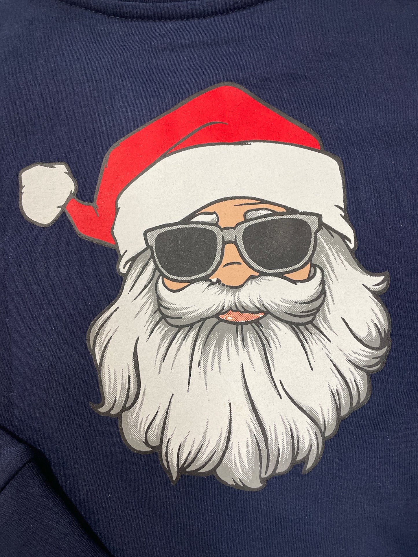 Coolybri Navy Santa Graphic Pocket Tee
