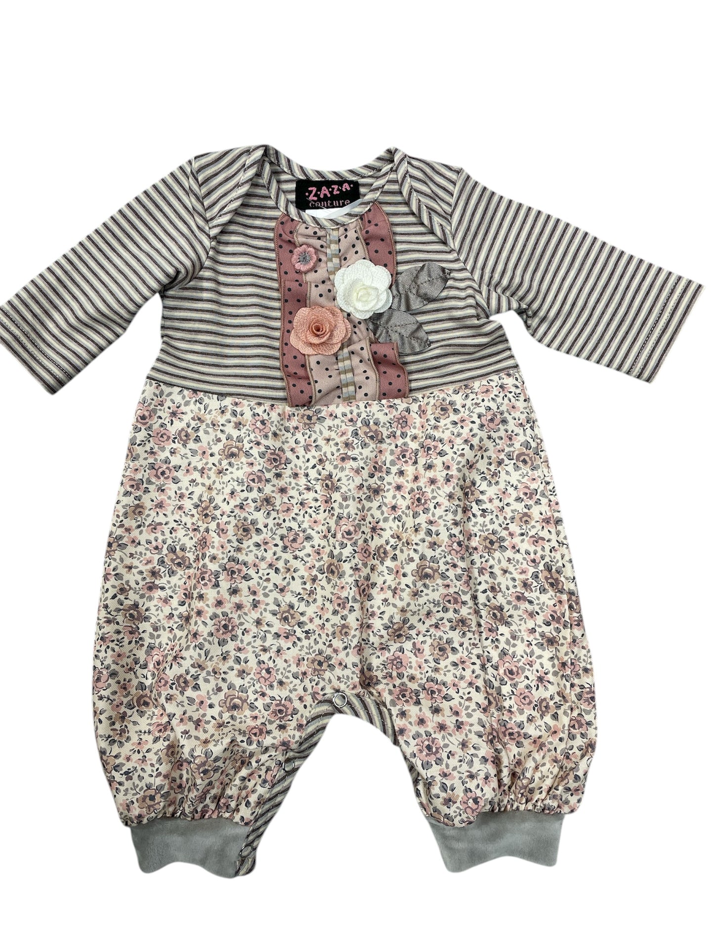 Zara Stripes and Florals Romper