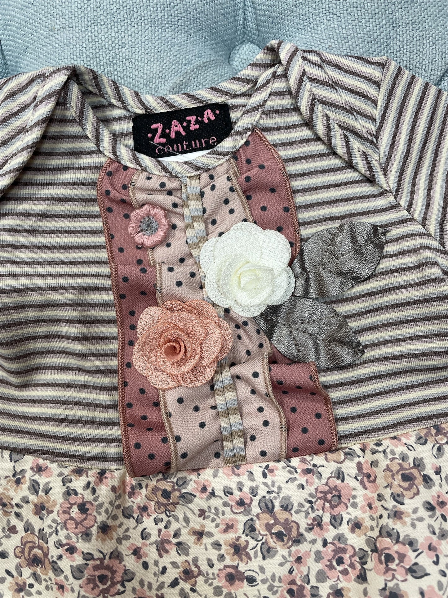 Zara Stripes and Florals Romper