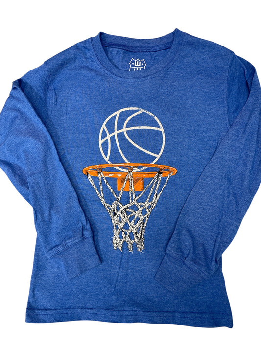 Wes & Willy Baskeball & Hoop LS Tee