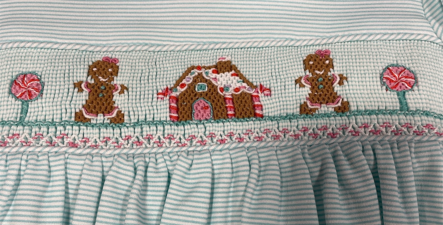 Petit Bebe Gingerbread House Boys L/S Footie