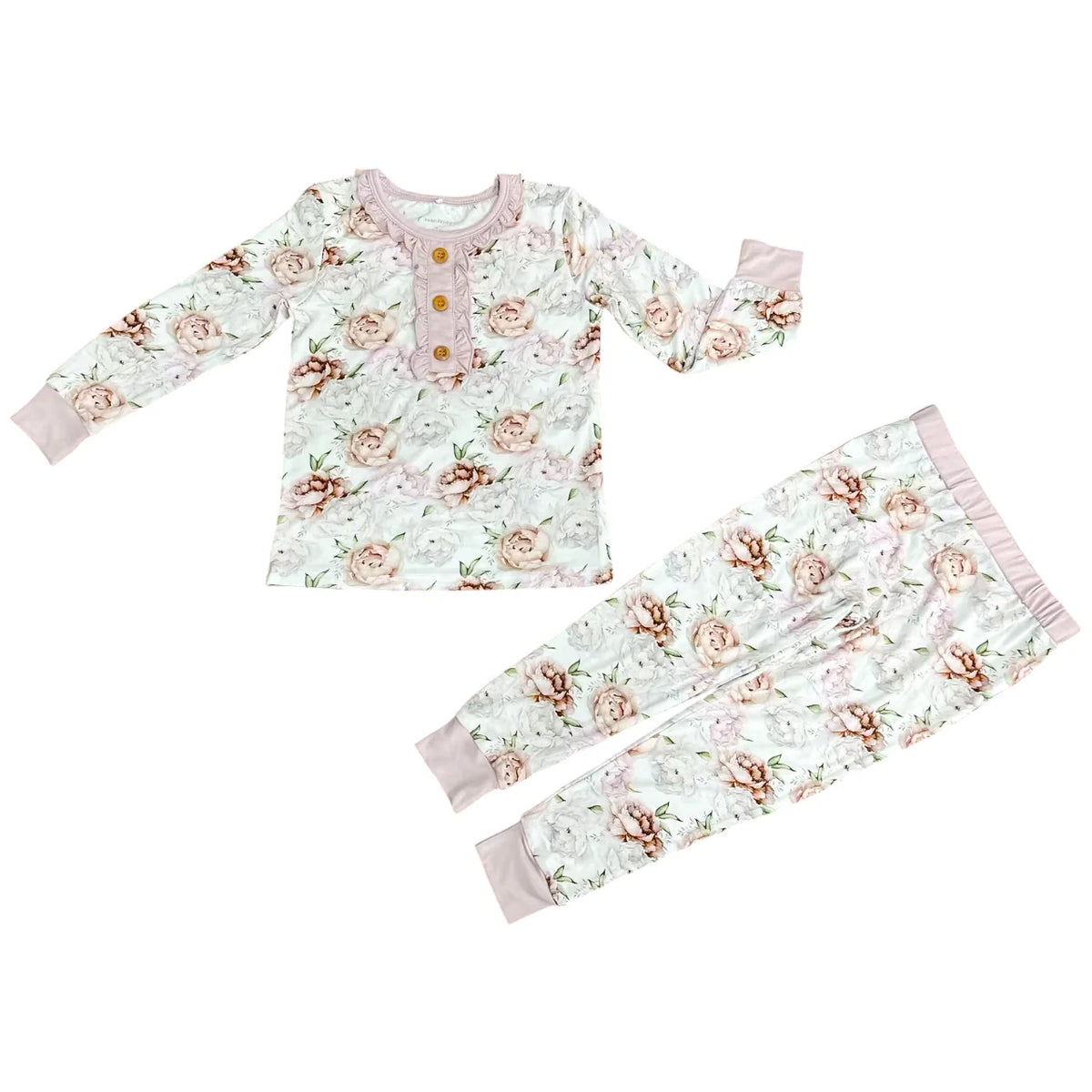Rockin Royalty Floral Dreams Two Pc Toddler Pajama Set