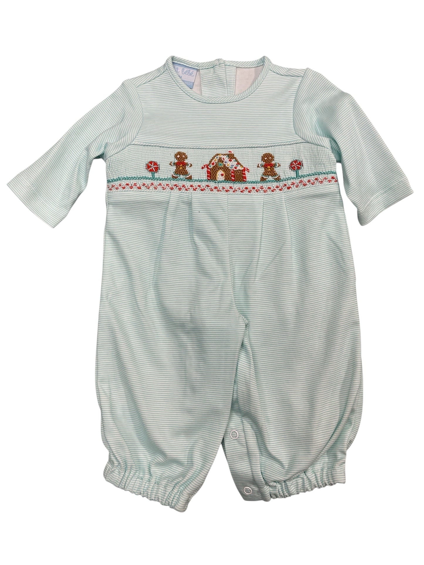 Petit Bebe Gingerbread House Boys L/S Footie