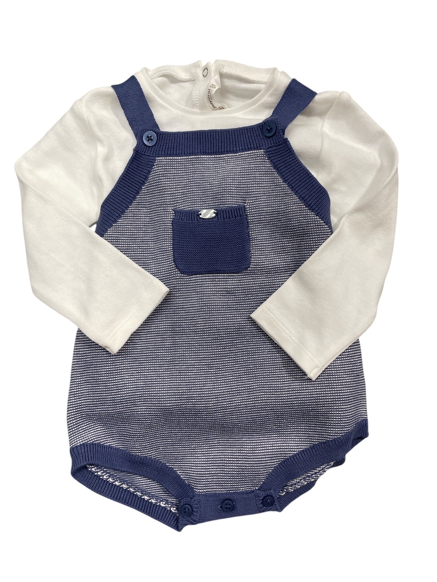 Mayoral 2 piece Blue Romper