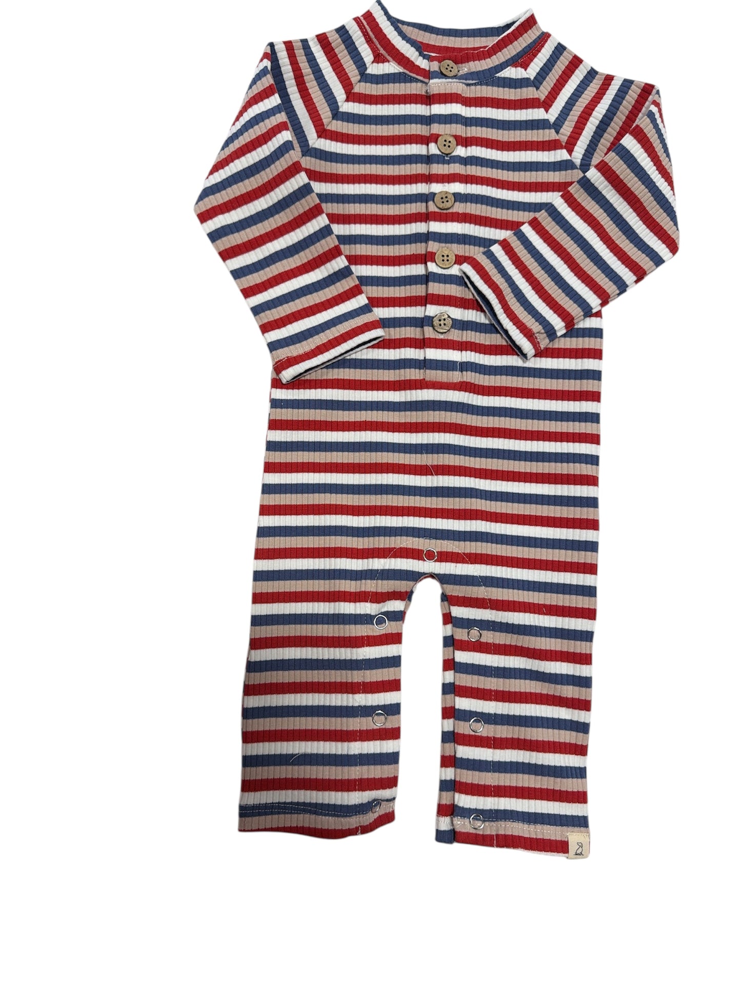 Me & Henry Multi Colored Striped Romper