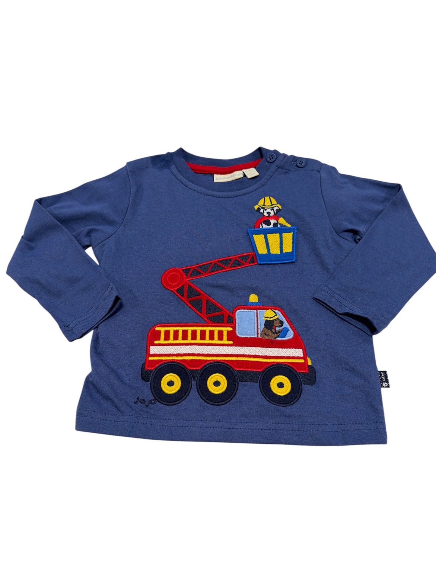 JoJo Maman Bebe Firetruck Shirt