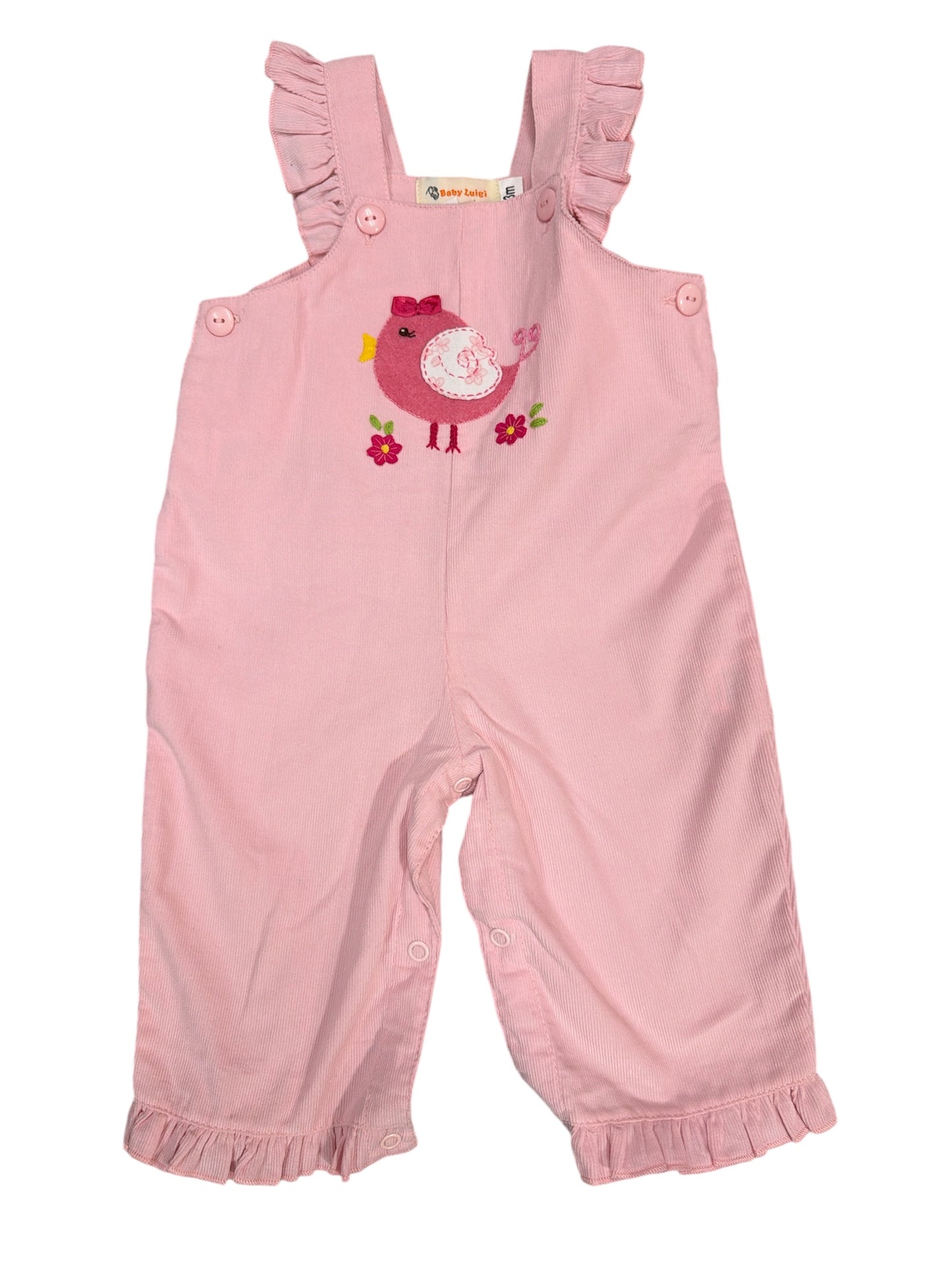 Baby Luigi Corduroy Jumper - Pink