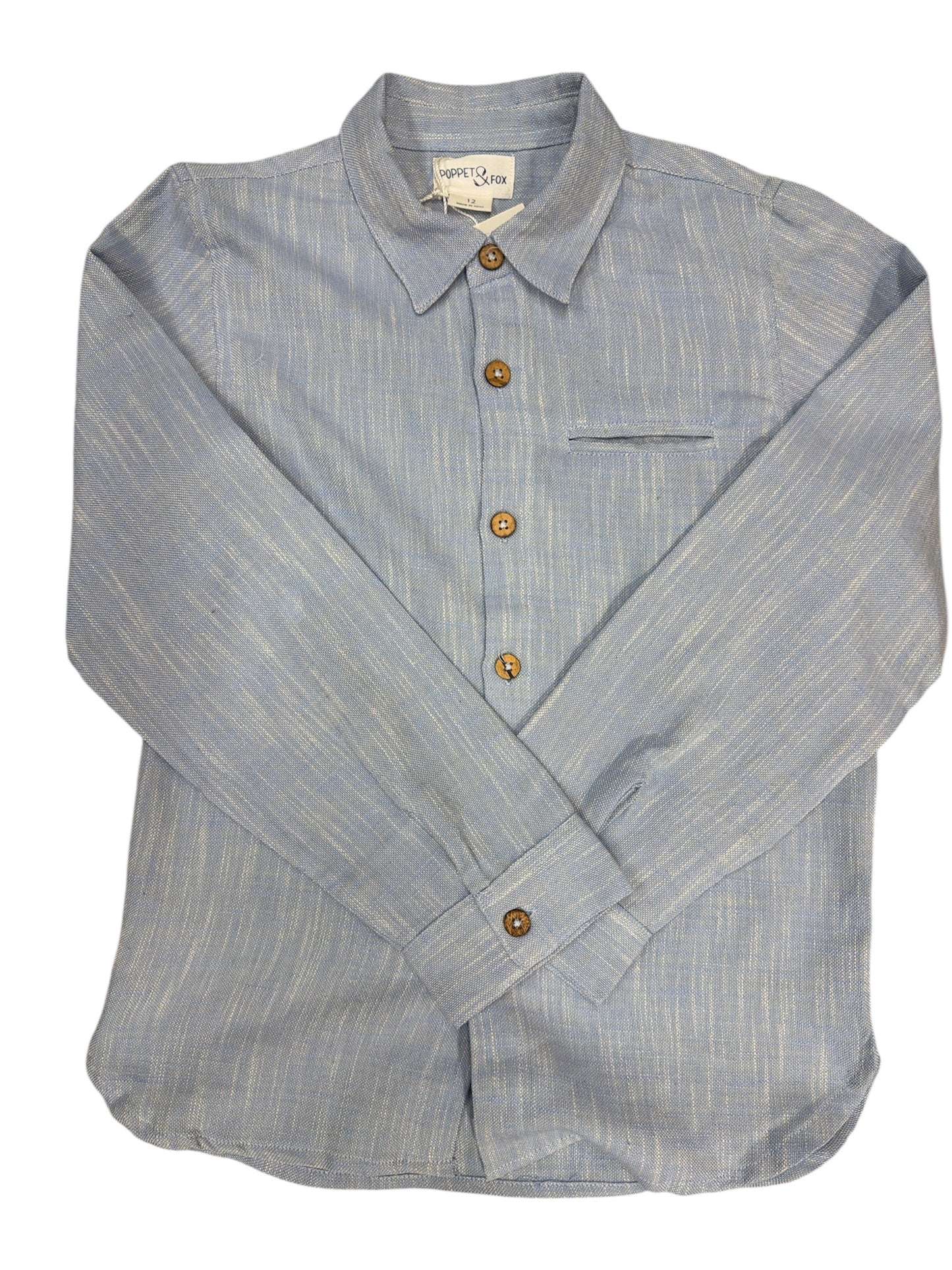 Poppet & Fox LS Blue Button up Shirt