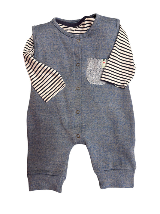 Lilly + Sid 2 piece Dinosaur Dungaree Set