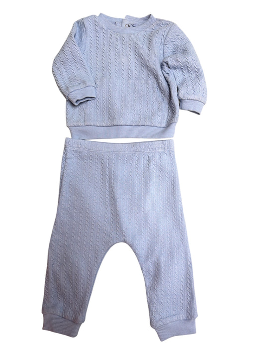 Little Me 2 pc Jogger Set - Light Blue