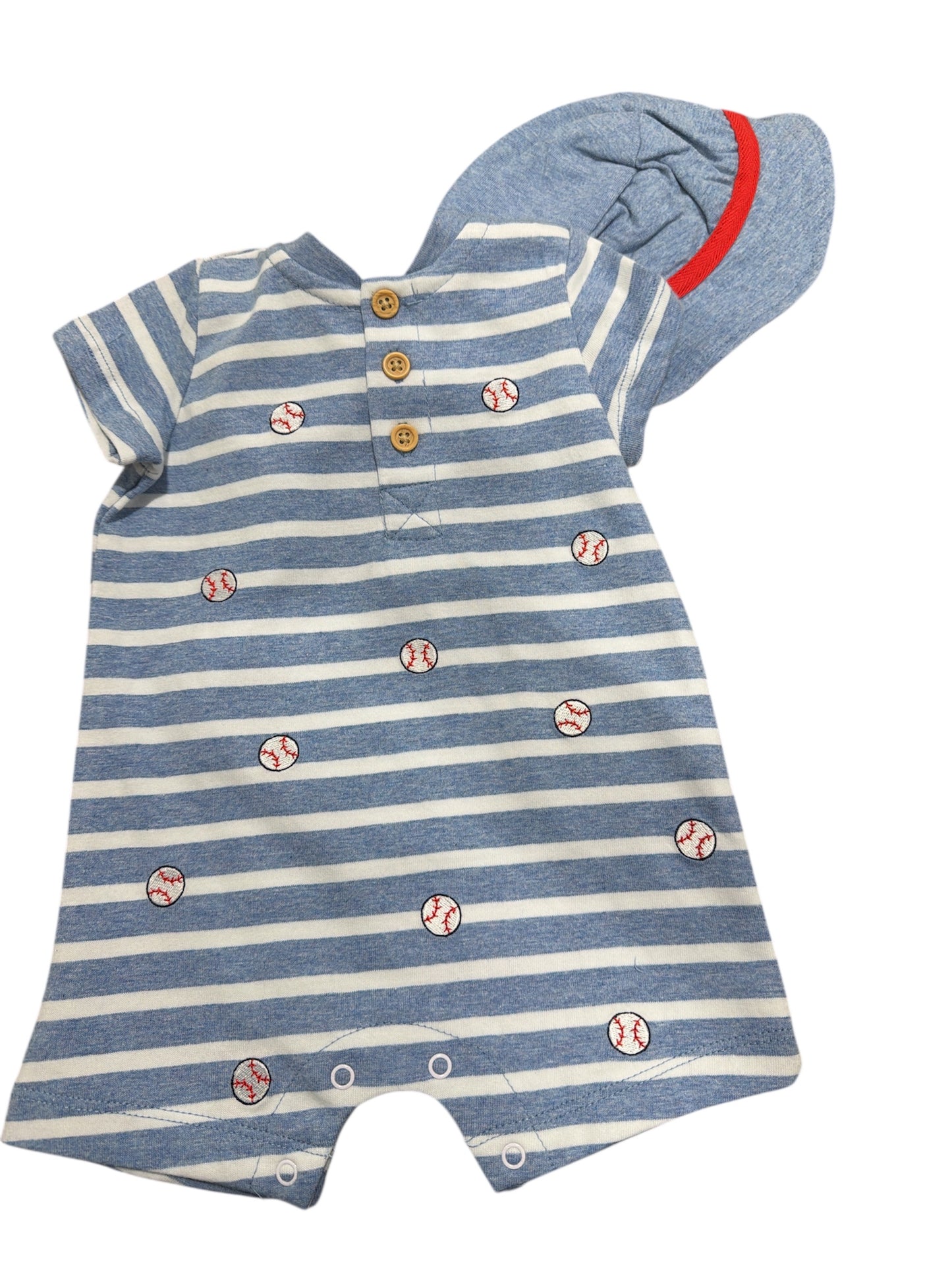 Little Me Baseball Romper