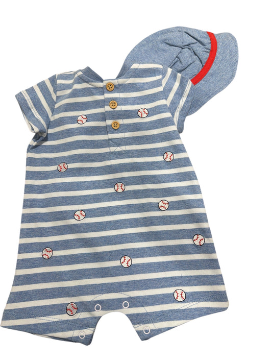 Little Me Baseball Romper